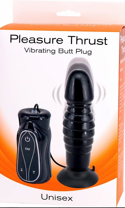 Анальный вибромассажер-пульсатор на присоске Pleasure Thrust Vibrating Butt Plug Unisex