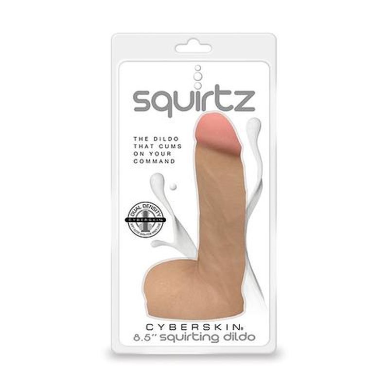 Фаллоимитатор с функцией семяизвержения Squirtz CyberSkin® 8.5 Squirting Dildo